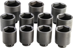 Proto® 1" Drive 11 Piece Deep Impact Socket Set - 6 Point - Strong Tooling