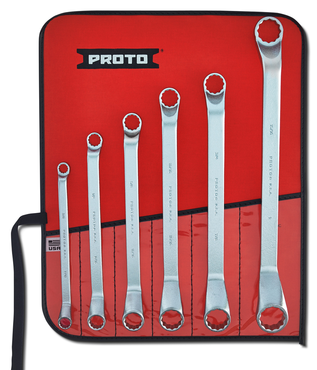 Proto® 6 Piece Deep Offset Box Wrench Set - 12 Point - Strong Tooling