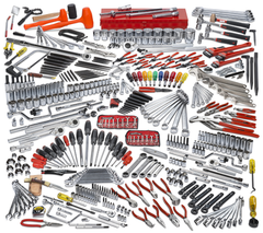 Proto® 453 Piece Intermediate Tool Set With Roller Cabinet J453441-8RD and Top Chest J453427-6RD - Strong Tooling