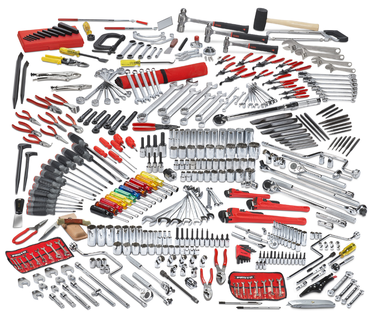 Proto® 411 Piece Advanced Maintenance Tool Set With Roller Cabinet J442742-7RD and Top Chest J442719-8RD - Strong Tooling