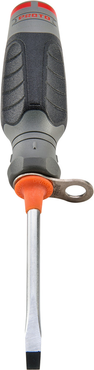 Proto® Tether-Ready Duratek Slotted Keystone Round Bar Screwdriver - 1/4" x 4" - Strong Tooling