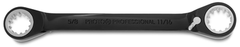 Proto® Black Chrome Double Box Reversible Ratcheting Wrench 5/8" x 11/16" - Spline - Strong Tooling