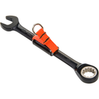 Proto® Tether-Ready Black Chrome Combination Non-Reversible Ratcheting Wrench 9/16" - Spline - Strong Tooling