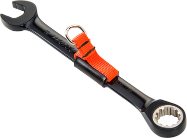 Proto® Tether-Ready Black Chrome Combination Non-Reversible Ratcheting Wrench 14 mm - Spline - Strong Tooling