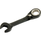 Proto® Black Chrome Combination Stubby Reversible Ratcheting Wrench 11/16" - Spline - Strong Tooling