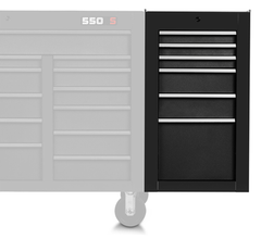 Proto® 550S Side Cabinet - 6 Drawer, Dual Black - Strong Tooling