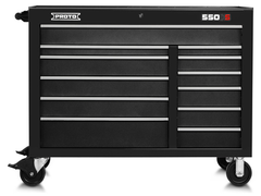 Proto® 550S 50" Workstation - 12 Drawer, Dual Black - Strong Tooling