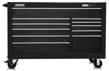 Proto® 550S 66" Workstation - 11 Drawer, Dual Black - Strong Tooling