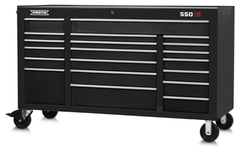 Proto® 550S 67" Workstation - 20 Drawer, Dual Black - Strong Tooling