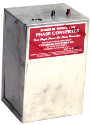 Heavy Duty Static Phase Converter - #3100; 1/4 to 1/2HP - Strong Tooling