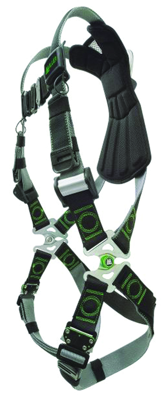 Miller Revolution Harness w/Dualtech Webbing; Quick Connect Chest & Leg Straps; Cam Buckles;ErgoArmor Back Shield & Stand Up Back D-Ring - Strong Tooling