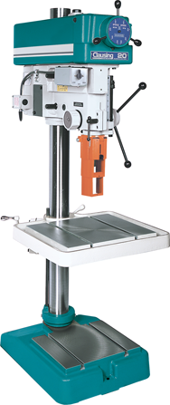 2277 Variable Speed Floor Model Drill Press - 20'' Swing; 1-1/2HP, 3PH, 440V Motor - Strong Tooling