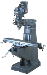 Vertical Mill - R-8 Spindle - 9 x 49'' Table Size - 3HP - 30 min. 2Hp Continuous Run, 3PH, 230V Motor - Strong Tooling