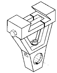 Right Angle Arbor Support for Vertical Milling Machine - Model #HR-OUT-BR-50 - Strong Tooling