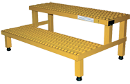 Work Mate Stand with Step - 36 x 23''; 500 lb Capacity - Strong Tooling