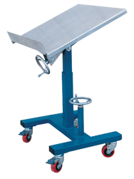 Tilting Work Table - 24 x 24'' 300 lb Capacity; 21-1/2 to 42" Service Range - Strong Tooling