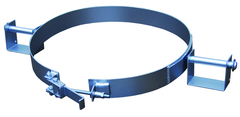 Galavanized Tilting Drum Ring - 55 Gallon - 1200 lbs Lifting Capacity - Strong Tooling