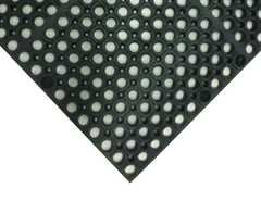 3' x 20' x 7/8" Thick Wet / Dry Mat - Black - Strong Tooling