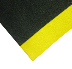 3' x 60' x 3/8" Safety Soft Comfot Mat - Yellow/Black - Strong Tooling