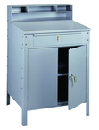 34-1/2" W x 29" D x 53" H - Foreman's Desk - Closed Type - w/Lockable Cabinet (w/Shelf) & Drawer - Strong Tooling