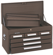 266 6-Drawer Mechanic's Chest - Model No.266B Brown 14.75H x 12D x 26.13''W - Strong Tooling