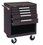 5-Drawer Roller Cabinet w/ball bearing Dwr slides - 35'' x 18'' x 27'' Brown - Strong Tooling