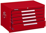 5-Drawer Mechanic's Chest w/ball bearing drawer slides - Model No.2805XR Red 16.63H x 20D x 29''W - Strong Tooling