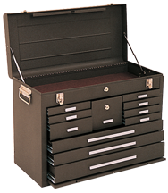 Journeyman 11-Drawer Chest - Model No.3611B Brown 18-7/8H x 12-1/8D x 26.75''W - Strong Tooling