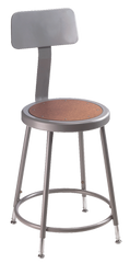25" - 33" Adjustable Stool With Backrest - Strong Tooling