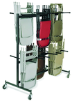 Double Tier Storage Rack Dolly Chairs-9-gauge Steel Frame - Strong Tooling
