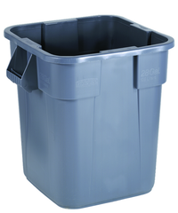 Trash Container - 28 Gallon Square Gray - Strong Tooling