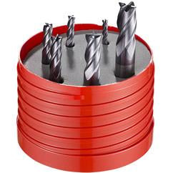 6 PC 4FL MM END MILL SET - Strong Tooling