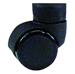 Black Dual Wheel Nylon Casters (set of 5) w/soft polyurethane treads - Strong Tooling