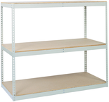 48 x 24" (3 Shelves) - Double-Rivet Flanged Beam Shelving Section - Strong Tooling