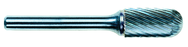 3/8 EdgeHog Cylindrical Radius End Carbide Bur SC-3L6 Standard Alt Diamond (Double) 6" Shk Lgth - Strong Tooling