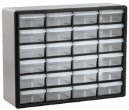 15-13/16 x 6-3/8 x 20'' (24 Compartments) - Plastic Modular Parts Cabinet - Strong Tooling