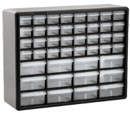 15-13/16 x 6-3/8 x 20'' (44 Compartments) - Plastic Modular Parts Cabinet - Strong Tooling