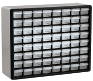 15-13/16 x 6-3/8 x 20'' (64 Compartments) - Plastic Modular Parts Cabinet - Strong Tooling