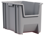 16-1/2 x 17-1/2 x 12-1/2'' - Gray Stak-N-Store Bin - Strong Tooling