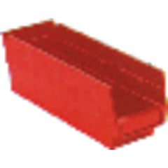 4 1/8″ × 11 5/8″ × 4″ - Red Economy Shelf Bin - Strong Tooling