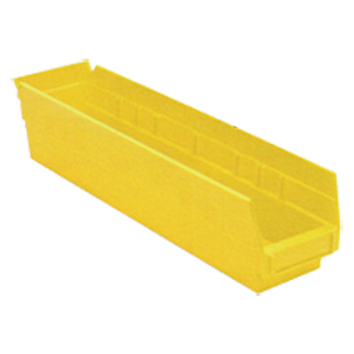 4 1/8″ × 17 7/8″ × 4″ - Yellow Economy Shelf Bin - Strong Tooling