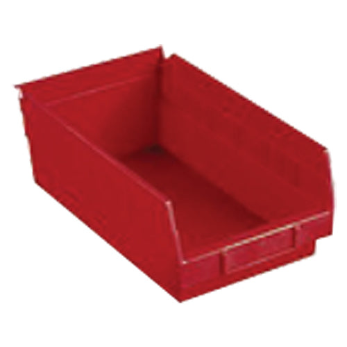 6 5/8″ × 23 5/8″ × 4″ - Red Economy Shelf Bin - Strong Tooling