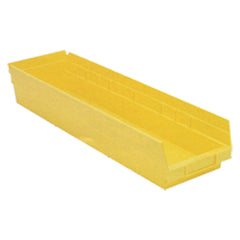 6 5/8″ × 23 5/8″ × 4″ - Yellow Economy Shelf Bin - Strong Tooling