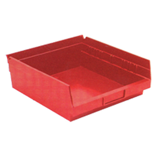 11 1/8″ × 11 5/8″ × 4″ - Red Economy Shelf Bin - Strong Tooling