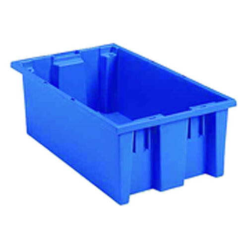 18″ × 11″ × 6″ - Blue - Nest Stack Tote Box - Strong Tooling