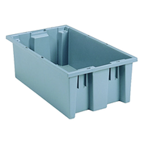 18″ × 11″ × 6″ - Gray - Nest Stack Tote Box - Strong Tooling