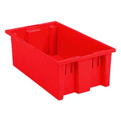 18″ × 11″ × 6″ - Red - Nest Stack Tote Box - Strong Tooling