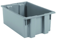 19-1/2 x 15-1/2 x 10'' - Gray Nest-Stack-Tote Box - Strong Tooling