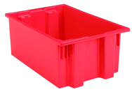 19-1/2 x 15-1/2 x 10'' - Red Nest-Stack-Tote Box - Strong Tooling