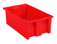 19-1/2 x 13-1/2 x 8'' - Red Nest-Stack-Tote Box - Strong Tooling